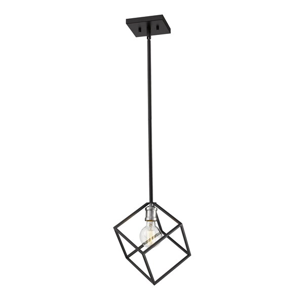 Z-Lite Vertical 1 Light Pendant, Matte Black 478P11-MB-BN - main